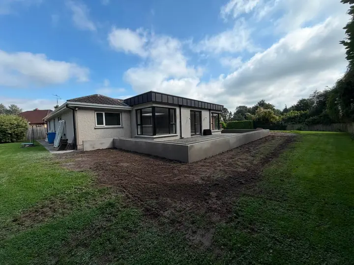 The finished Drumahoe extension from the garden